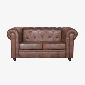 Sofa Chesterfield Microgamuza 2 plazas D