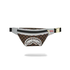 Sprayground Pochette Cream And Brown Tear Check Savvy Crossover Unisex 910B8296NSZ