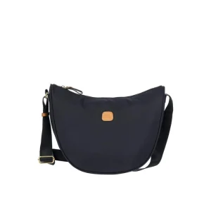 BRIC'S BXG45052 X-Collection Borsa Tracolla Mezzaluna Media In Nylon Riciclato