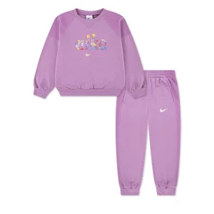 Nike Completo Nkn E1d1 Gfx Ft Crew Set Bambina 36N632
