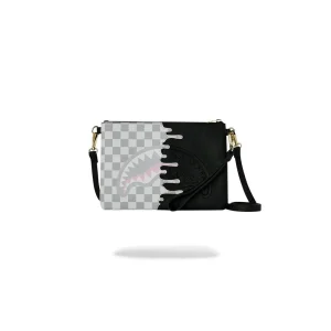 Sprayground Pochette Cream Check Unfinished Shark Crossbody Unisex 910B8919NSZ