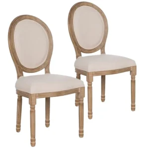 Pack de 2 Sillas de comedor Versalles tapizadas