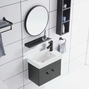 Mueble de baño con lavabo y espejo 50x29 Columa