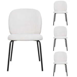 Pack 4 Silla de comedor nórdica Dina
