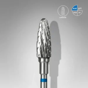 Punta Carbide Conica, blu, diametro 5 mm - lunghezza punta 13 mm