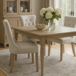 Pack de 2 Sillas de comedor Straus lino capitoné