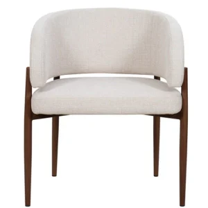 Silla de comedor reposabrazos tapizada Boras