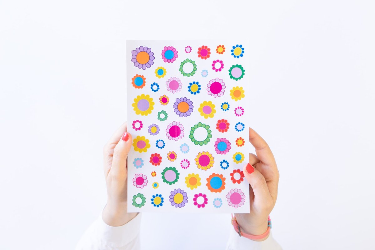 Set di 4 fogli di sticker – Primavera colorata - immagine 3