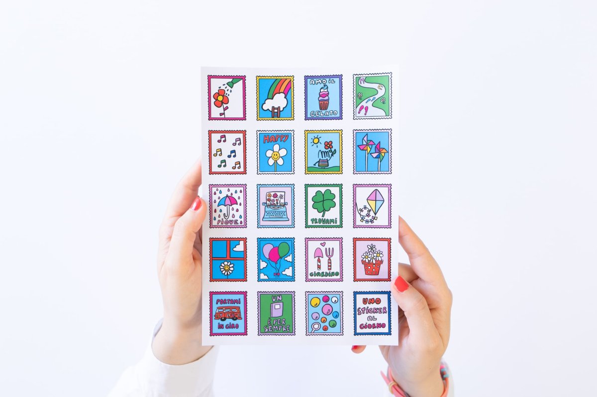 Set di 4 fogli di sticker – Primavera colorata - immagine 6
