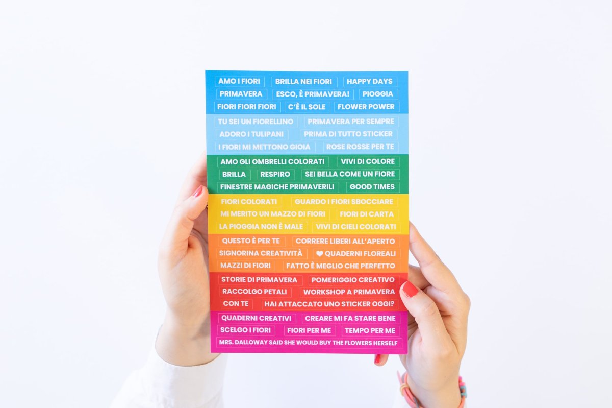 Set di 4 fogli di sticker – Primavera colorata - immagine 5