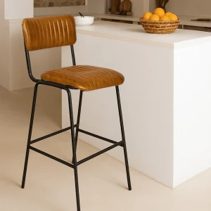 Taburete de bar Sidney cuero