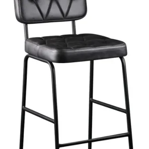 Taburete de bar vintage Cuzco cuero