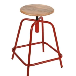 Taburete vintage bajo regulable Montego